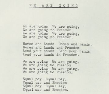  Extract of poem We Are Going (to freedom) by Gary Shearston